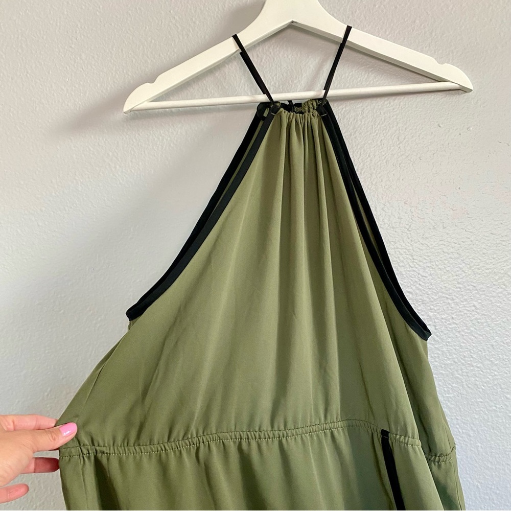 NASTY GAL army green Dress black lining ORIGINAL COLLECTION